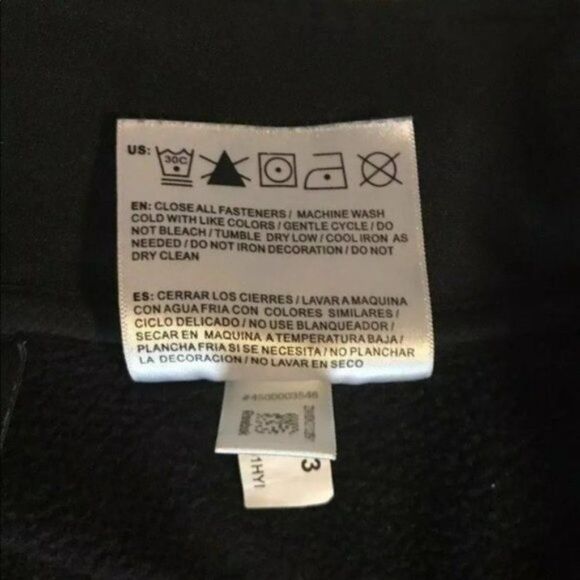 Reebok Jacket Black Hood Insulated Fleece size L Y - Picture 9 of 14